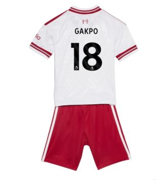 Liverpool Cody Gakpo #18 Uit tenue Kids 2026-27 Voetbalshirt Korte Mouw + Shorts Liverpool Cody Gakpo #18 Uit tenue Kids 2026-27 Voetbalshirt Korte Mouw + Shorts