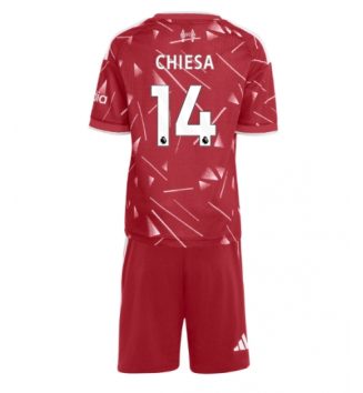 Liverpool Federico Chiesa #14 Thuis tenue Kids 2026-27 Voetbalshirt Korte Mouw + Shorts Liverpool Federico Chiesa #14 Thuis tenue Kids 2026-27 Voetbalshirt Korte Mouw + Shorts