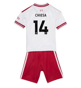 Liverpool Federico Chiesa #14 Uit tenue Kids 2026-27 Voetbalshirt Korte Mouw + Shorts Liverpool Federico Chiesa #14 Uit tenue Kids 2026-27 Voetbalshirt Korte Mouw + Shorts
