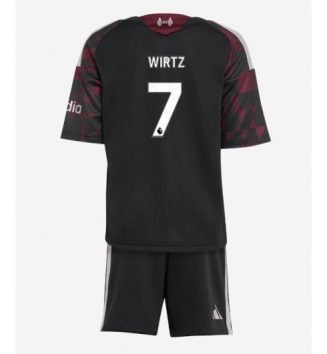 Liverpool Florian Wirtz #7 Derde tenue Kids 2026-27 Voetbalshirt Korte Mouw + Shorts