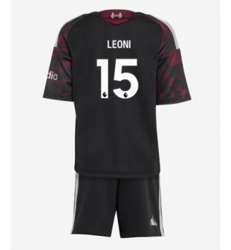Liverpool Giovanni Leoni #15 Derde tenue Kids 2026-27 Voetbalshirt Korte Mouw + Shorts Liverpool Giovanni Leoni #15 Derde tenue Kids 2026-27 Voetbalshirt Korte Mouw + Shorts