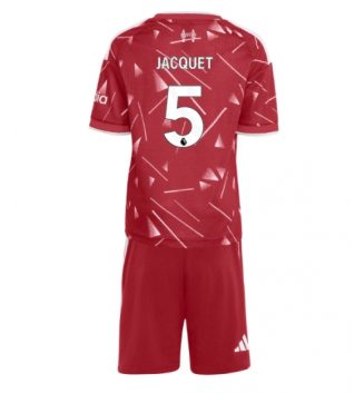 Liverpool Jeremy Jacquet #5 Thuis tenue Kids 2026-27 Voetbalshirt Korte Mouw + Shorts Liverpool Jeremy Jacquet #5 Thuis tenue Kids 2026-27 Voetbalshirt Korte Mouw + Shorts