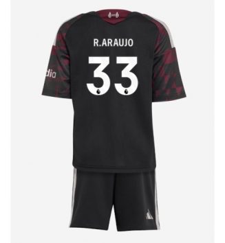 Liverpool Ronald Araujo #33 Derde tenue Kids 2026-27 Voetbalshirt Korte Mouw + Shorts Liverpool Ronald Araujo #33 Derde tenue Kids 2026-27 Voetbalshirt Korte Mouw + Shorts