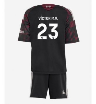 Liverpool Victor Munoz #23 Derde tenue Kids 2026-27 Voetbalshirt Korte Mouw + Shorts Liverpool Victor Munoz #23 Derde tenue Kids 2026-27 Voetbalshirt Korte Mouw + Shorts