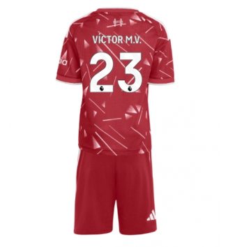 Liverpool Victor Munoz #23 Thuis tenue Kids 2026-27 Voetbalshirt Korte Mouw + Shorts Liverpool Victor Munoz #23 Thuis tenue Kids 2026-27 Voetbalshirt Korte Mouw + Shorts