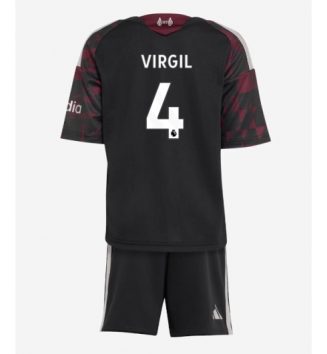 Liverpool Virgil van Dijk #4 Derde tenue Kids 2026-27 Voetbalshirt Korte Mouw + Shorts Liverpool Virgil van Dijk #4 Derde tenue Kids 2026-27 Voetbalshirt Korte Mouw + Shorts