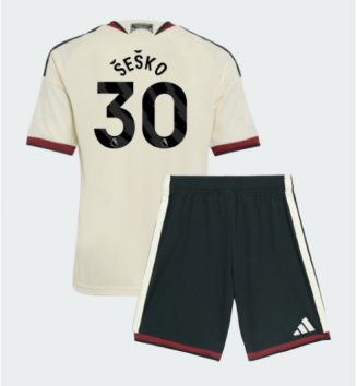 Manchester United Benjamin Sesko #30 Derde tenue Kids 2026-27 Voetbalshirt Korte Mouw + Shorts