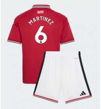 Manchester United Lisandro Martinez #6 Thuis tenue Kids 2026-27 Voetbalshirt Korte Mouw + Shorts