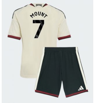 Manchester United Mason Mount #7 Derde tenue Kids 2026-27 Voetbalshirt Korte Mouw + Shorts