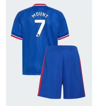 Manchester United Mason Mount #7 Uit tenue Kids 2026-27 Voetbalshirt Korte Mouw + Shorts