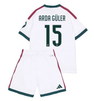 Real Madrid Arda Guler #15 Thuis tenue Kids 2026-27 Voetbalshirt Korte Mouw + Shorts Real Madrid Arda Guler #15 Thuis tenue Kids 2026-27 Voetbalshirt Korte Mouw + Shorts
