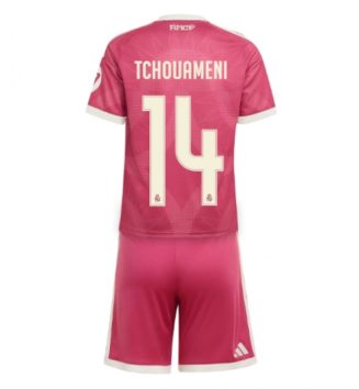Real Madrid Aurelien Tchouameni #14 Derde tenue Kids 2026-27 Voetbalshirt Korte Mouw + Shorts