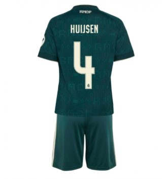 Real Madrid Dean Huijsen #4 Uit tenue Kids 2026-27 Voetbalshirt Korte Mouw + Shorts