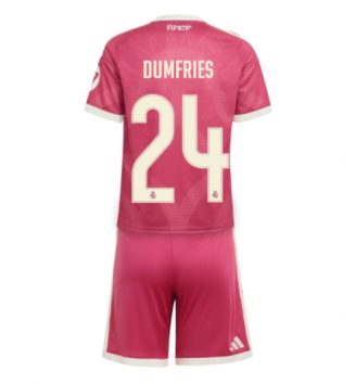 Real Madrid Denzel Dumfries #24 Derde tenue Kids 2026-27 Voetbalshirt Korte Mouw + Shorts