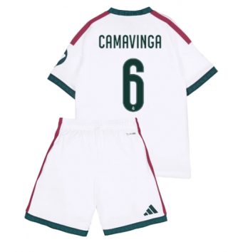 Real Madrid Eduardo Camavinga #6 Thuis tenue Kids 2026-27 Voetbalshirt Korte Mouw + Shorts