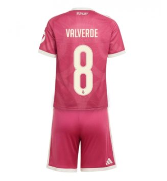 Real Madrid Federico Valverde #8 Derde tenue Kids 2026-27 Voetbalshirt Korte Mouw + Shorts
