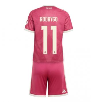 Real Madrid Rodrygo Goes #11 Derde tenue Kids 2026-27 Voetbalshirt Korte Mouw + Shorts