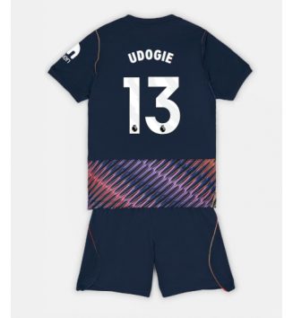 Tottenham Hotspur Destiny Udogie #13 Uit tenue Kids 2026-27 Voetbalshirt Korte Mouw + Shorts