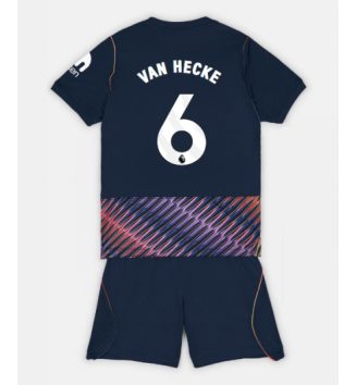 Tottenham Hotspur Jan Paul van Hecke #6 Uit tenue Kids 2026-27 Voetbalshirt Korte Mouw + Shorts