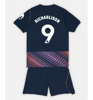Tottenham Hotspur Richarlison #9 Uit tenue Kids 2026-27 Voetbalshirt Korte Mouw + Shorts