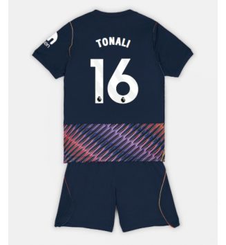 Tottenham Hotspur Sandro Tonali #16 Uit tenue Kids 2026-27 Voetbalshirt Korte Mouw + Shorts