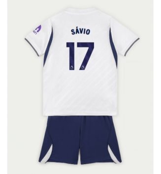 Tottenham Hotspur Savio #17 Thuis tenue Kids 2026-27 Voetbalshirt Korte Mouw + Shorts